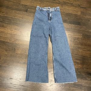 Zara wide leg jeans. Size 2